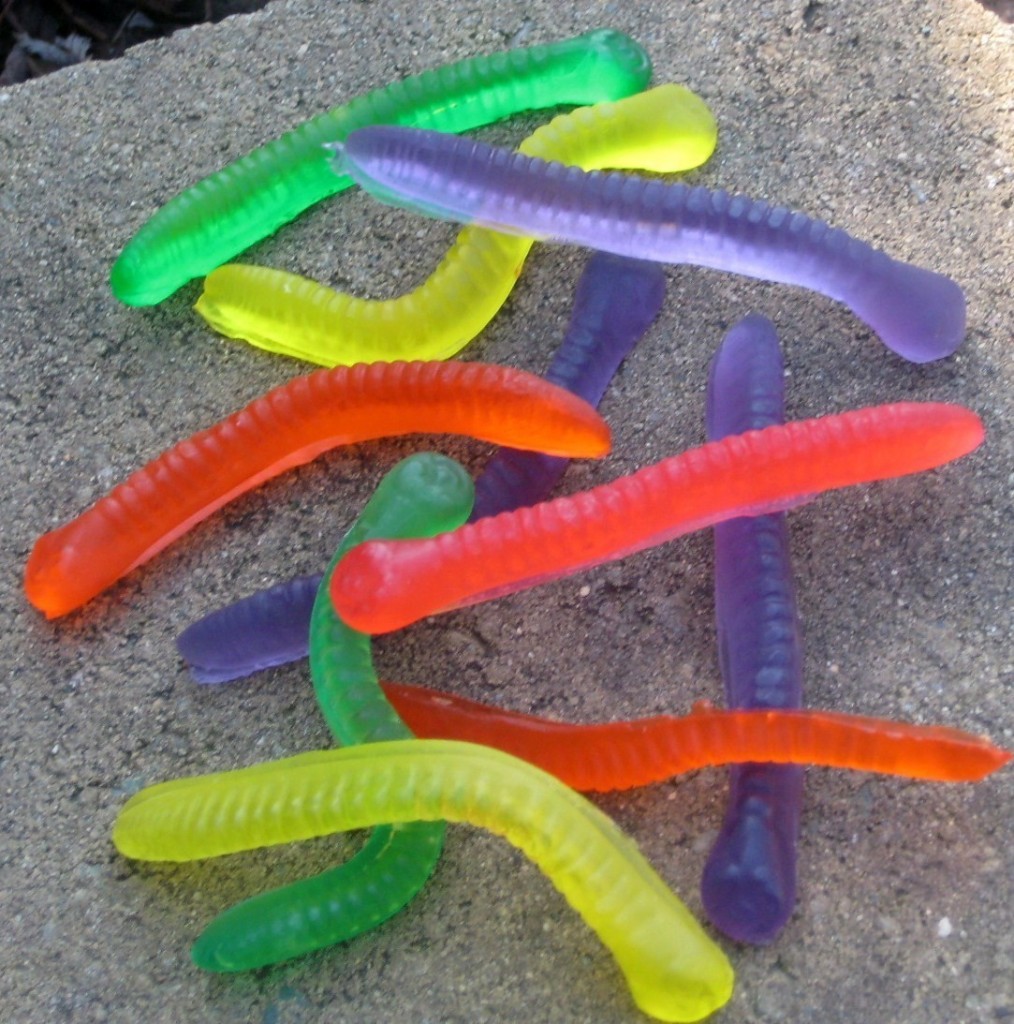 gummy worm soap, gummy shaped soap, unique soaps