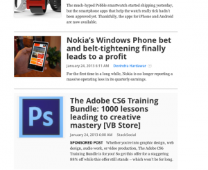 sponsored post example, sponsored content example, native advertising example